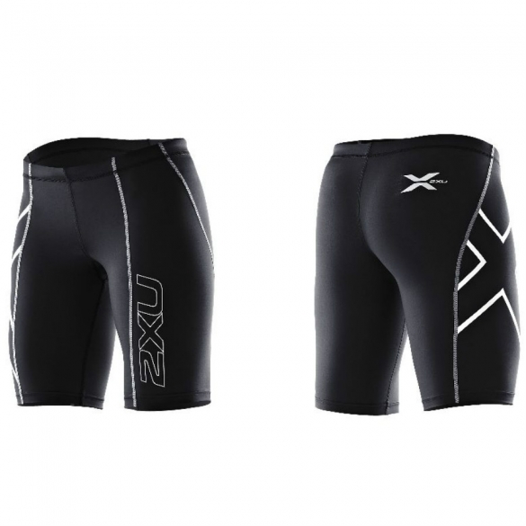 2XU kompressions short Schwarz/Silver Damen WZ1932b 2015 2XUWA1932BLK/BLK